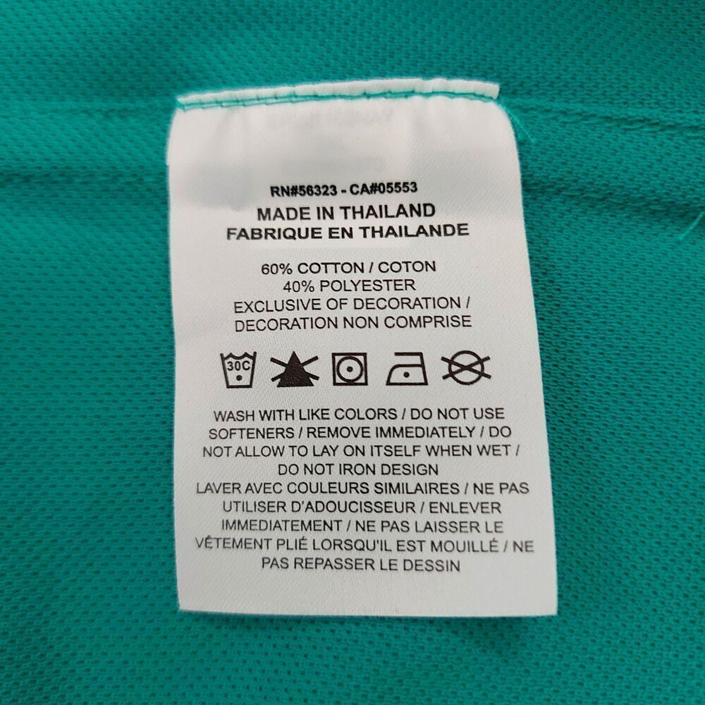 Nike Polo Shirt Mens XXL Green Tiger Woods Frank Masters Breathable Outdoor Golf - Picture 9 of 12